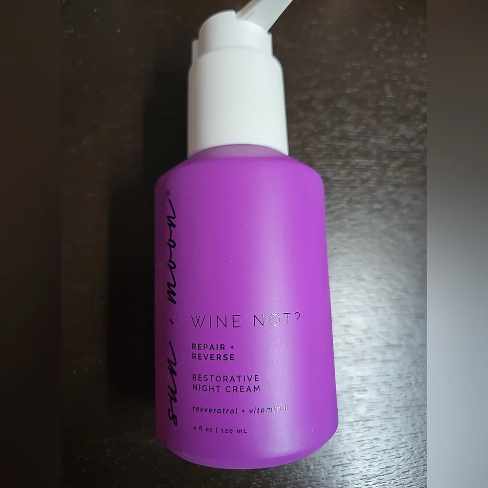 Sun + Moon Wine Not Repair + Reverse Restorative Night Cream Face Cream New